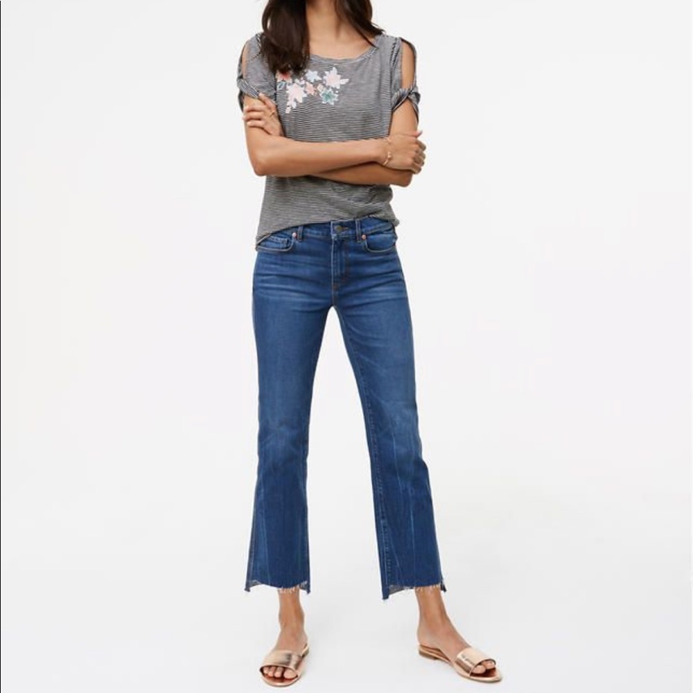 Loft Vintage Straight Step Hem Jeans